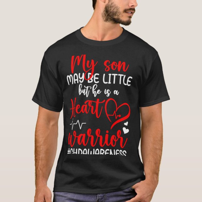 Camiseta Heart Warrior Mother Chd Awareness Chd Mom Of A Ch (Frente)