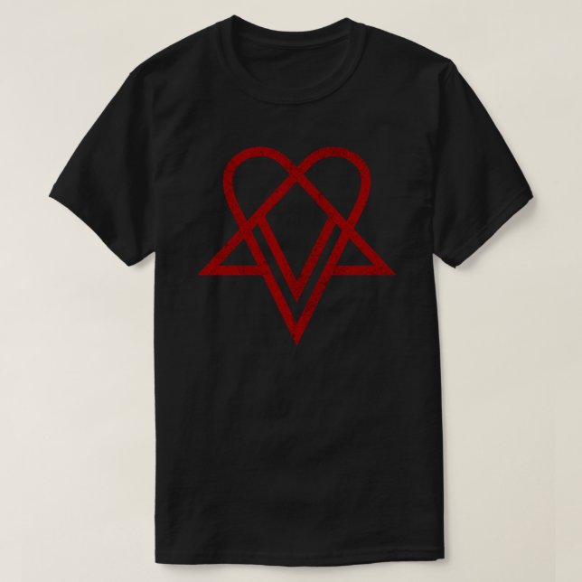 Camiseta Heartagram Him Band Logo Tee Heartagram symbol Vil