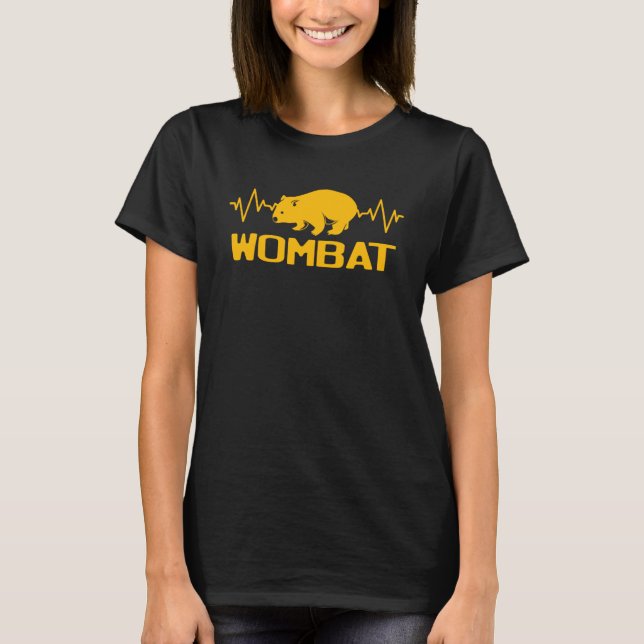 Camiseta Heartbeat Heartline Wombat (Frente)
