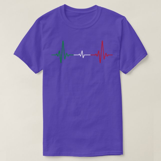 Camiseta Heartbeat Italiano (Frente do Design)