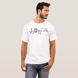 Camiseta Heartbeat Line and Love with Mathematics T-shirt<br><div class="desc">Heartbeat Line and Love with Mathematics T-shirt Design</div>