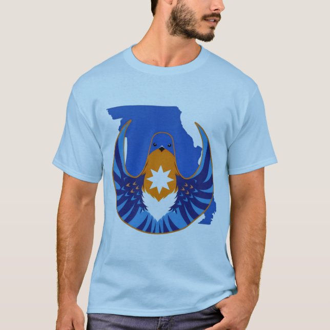 Camiseta Heartland Blue Wing Alliance 2 (Frente)