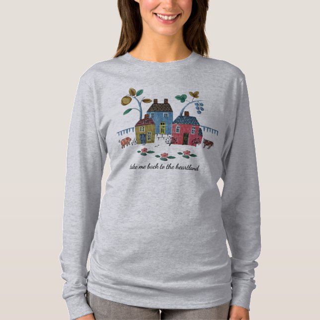 Camiseta Heartland Cozy Americana Vintage Country Style (Frente)