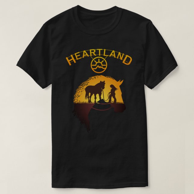 Camiseta Heartland, Heartland Ranking, Cavalos Amantes, Cav (Frente do Design)
