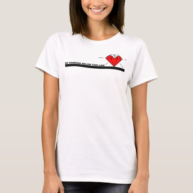 Camiseta Heartline da mente (Frente)