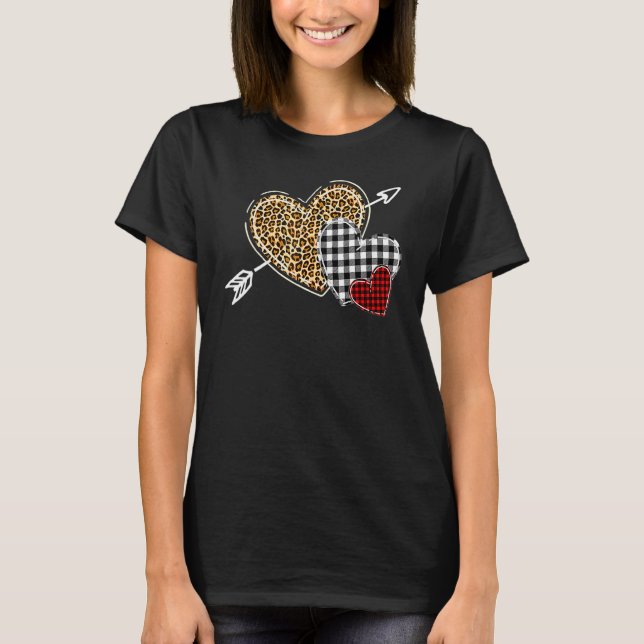 Camiseta Hearts Leopard Xadrez Buffalo 2023 H (Frente)