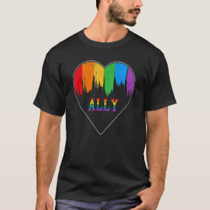 Camiseta Hearts Lgbt Igualdade Love Lgbtq Rainbow Flag Gay