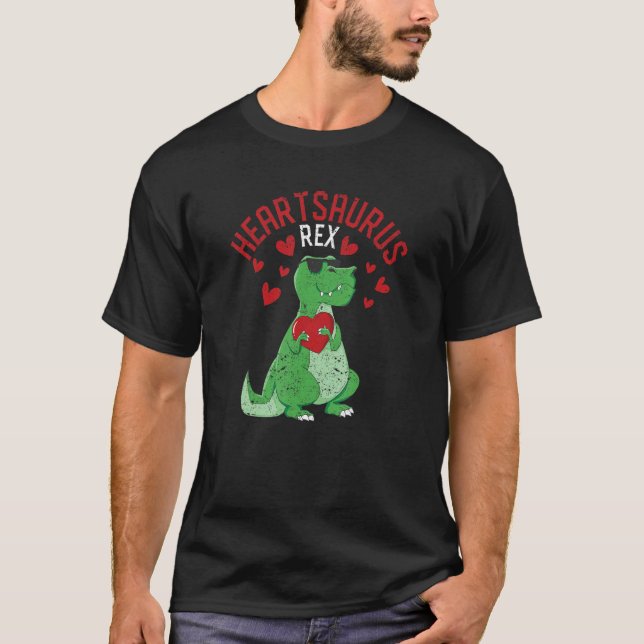 Camiseta Heartsaurus Rex Dab Dance Heart Dino Valentines Da (Frente)