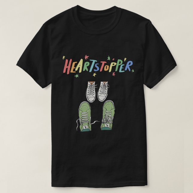 Camiseta Heartstoppers Leaves Cute Shoes Heartstopper Love  (Frente do Design)