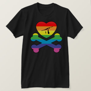 Camiseta heartz e ossos