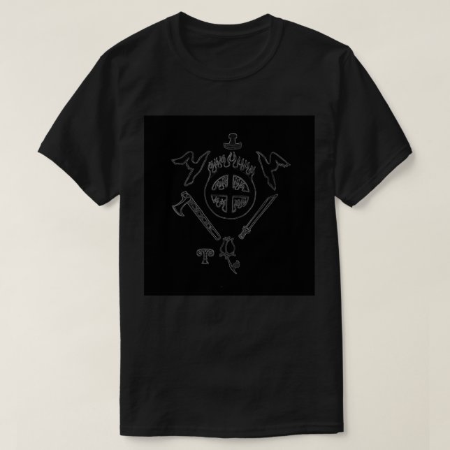 Camiseta Heathen Pride T-shirt Preta (Frente do Design)