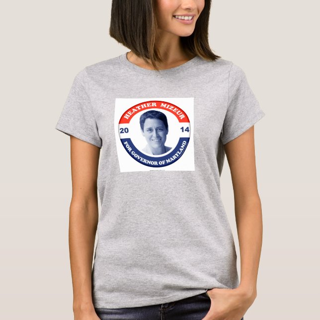 Camiseta Heather Mizeur Retro Ringer Tee (Frente)