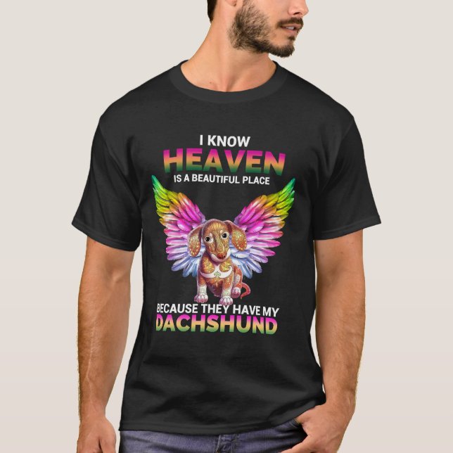 Camiseta Heaven Dachshund (Frente)