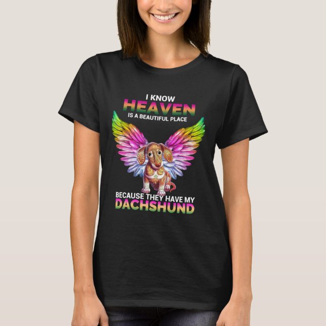 Camiseta Heaven Dachshund (Frente)