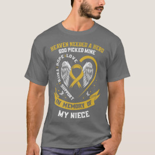 Camiseta Heaven Needed a Hero God Picked My Niece Childhood