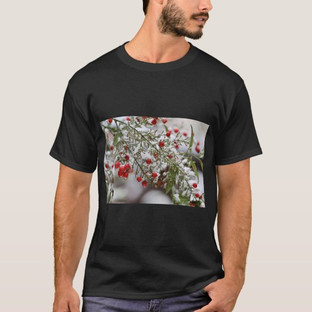 Camiseta Heavenly Bamboo Nature Art Tee (Frente)