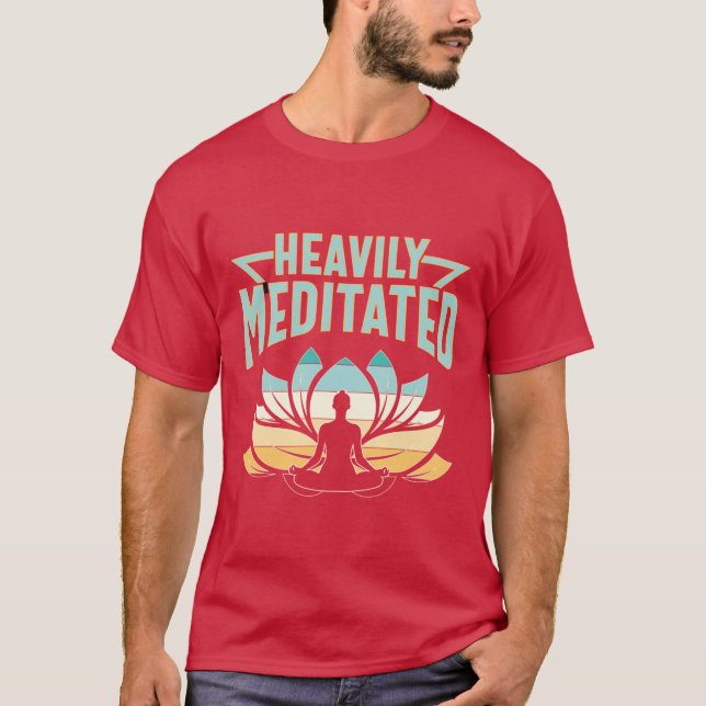 Camiseta Heavily Meditated Yoga Scoop friends (Frente)