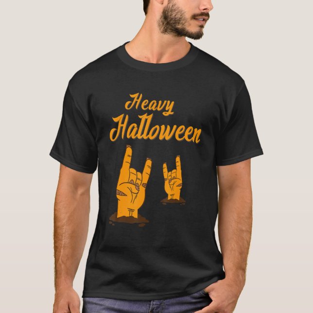 Camiseta Heavy Halloween Hand Scary Horror Arm 3 (Frente)
