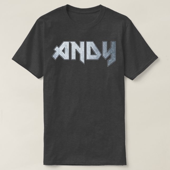 Camiseta Heavy metal Andy (Frente do Design)