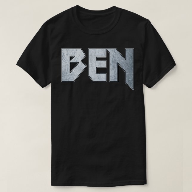 Camiseta Heavy metal Ben (Frente do Design)