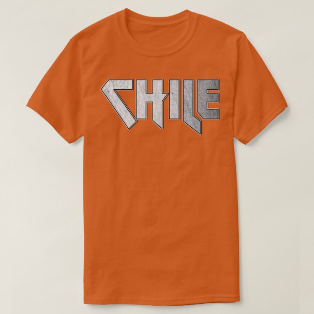 Camiseta Heavy metal Chile (Frente do Design)