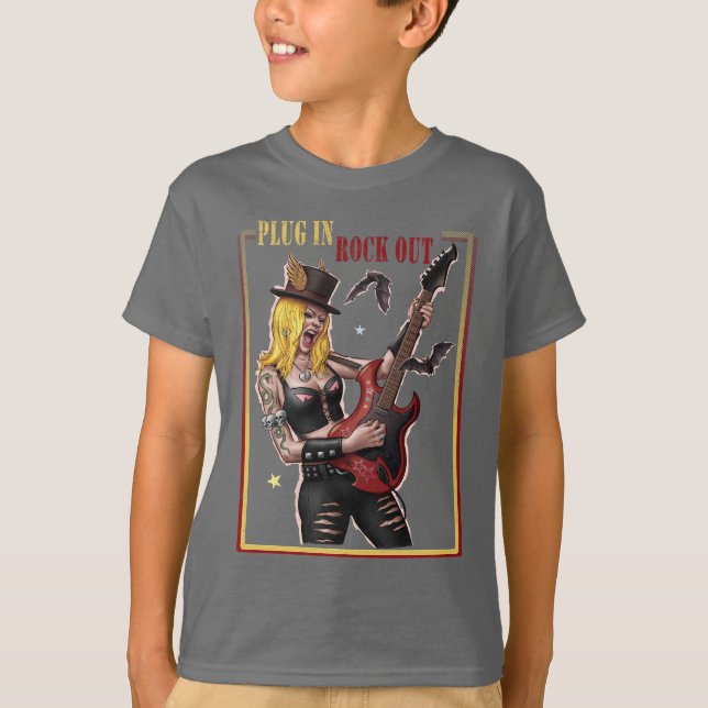 Camiseta Heavy Metal – Conecte-se. Rocke. (Frente)