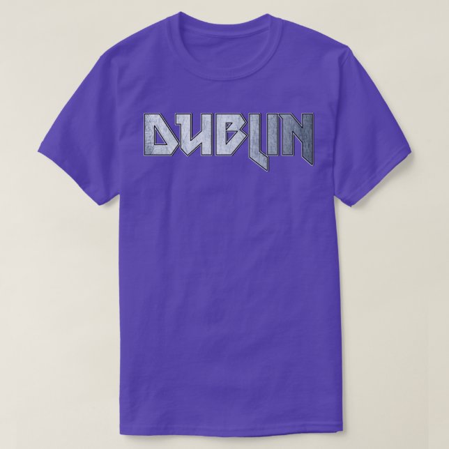 Camiseta Heavy metal Dublin (Frente do Design)