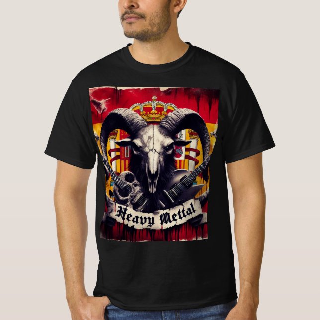 Camiseta Heavy metal español (Frente)