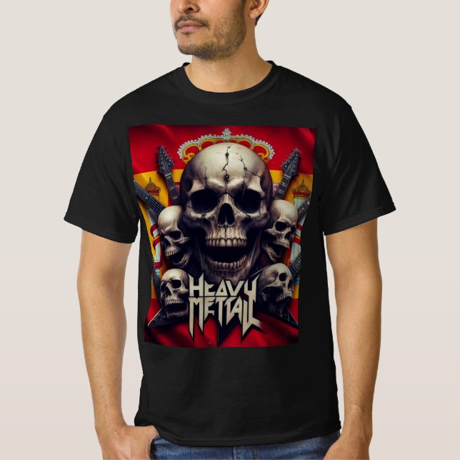 Camiseta Heavy metal español (Frente)