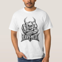 Camiseta Heavy Metal Faust mit Adler Totenkopf
