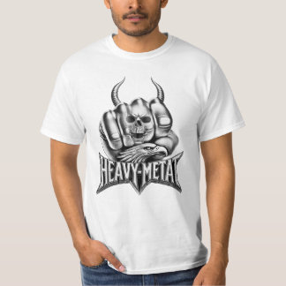 Camiseta Heavy Metal Faust mit Adler Totenkopf