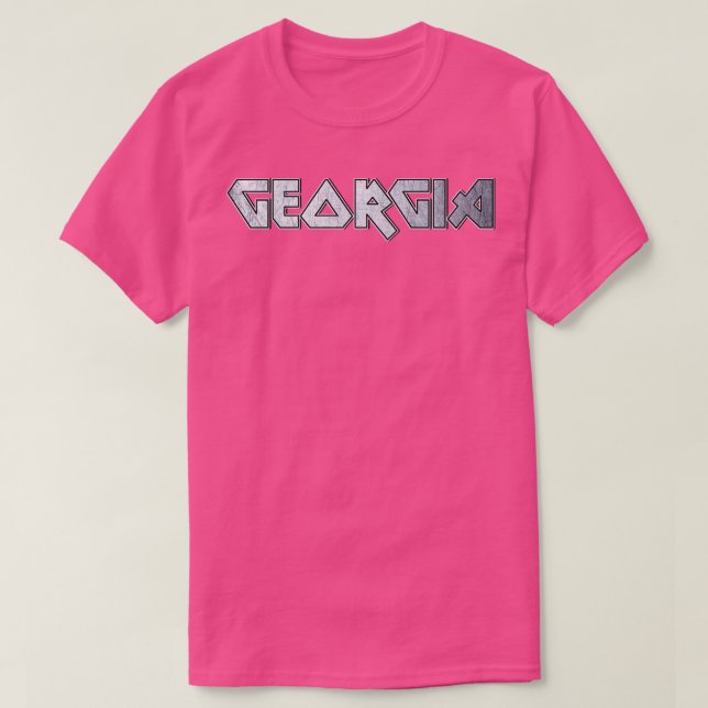 Camiseta Heavy metal Georgia (Frente do Design)