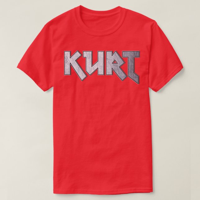 Camiseta Heavy metal Kurt (Frente do Design)