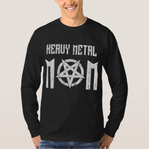Camiseta Heavy Metal Mamãe Rock Music Mama Gift Dia de as m