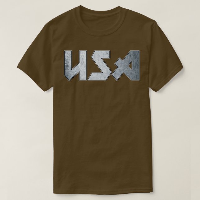 Camiseta Heavy metal USA (Frente do Design)
