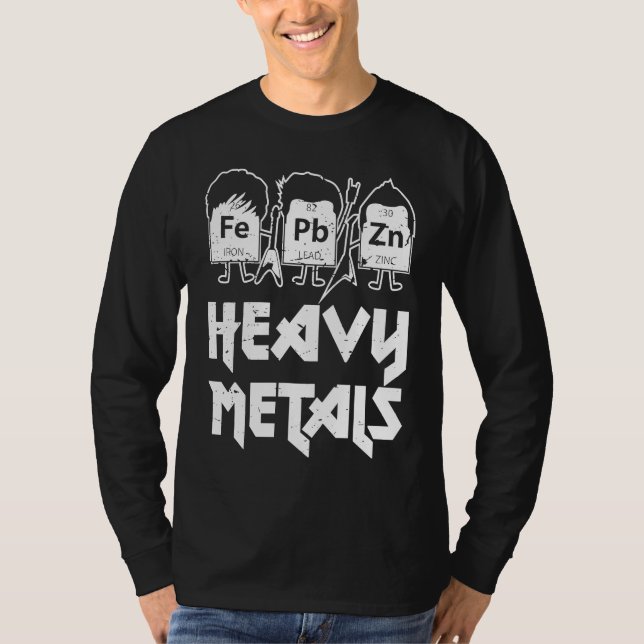 Camiseta Heavy Metals Chemical Heavy Metals Music Geek (Frente)