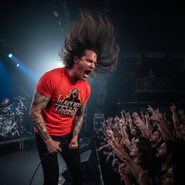 Camiseta Heavy Rock É Minha Terapia (Criador carregado)