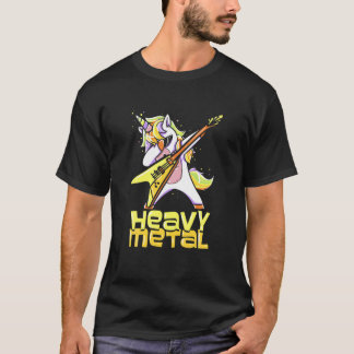 Camiseta Heavy Rock Metal - Rock Banda Heavy Metal Unicorn