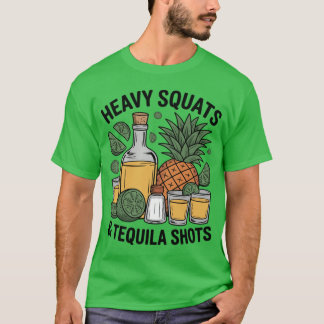 Camiseta Heavy Squats Andequila Shot Personalrainerequila L