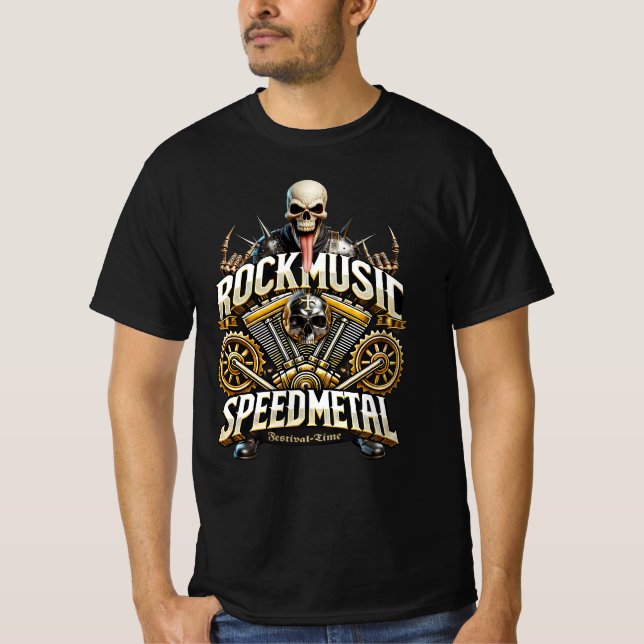 Camiseta Heavy und Speedmetal Festival Time (Frente)