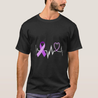 Camiseta Hebeat Alzheimer Fita Alzheimer Alzheimer Doença d
