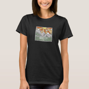 Camiseta Heber Cidade Utah Montanhas UT Férias Lembrança Pr