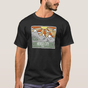 Camiseta Heber City Utah Montanha UT Vacation Souvenir