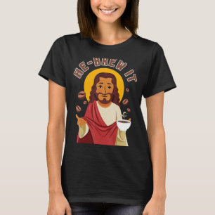 Camiseta Hebraico, café israelita judeu, ele o faz