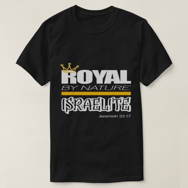 Camiseta Hebraico Israelita Real por Nature Judah Torah T-S (Frente do Design)