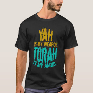 Camiseta Hebraico Israelita Vestuário Yah É Minha Arma Juda