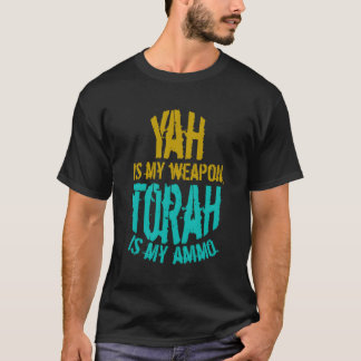 Camiseta Hebraico Israelita Yah É Minha Arma Judah Torah