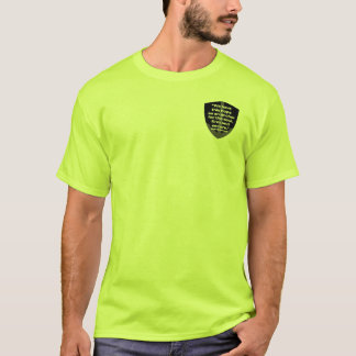 Camiseta Hebraicos de segurança 6:19 em amarelo