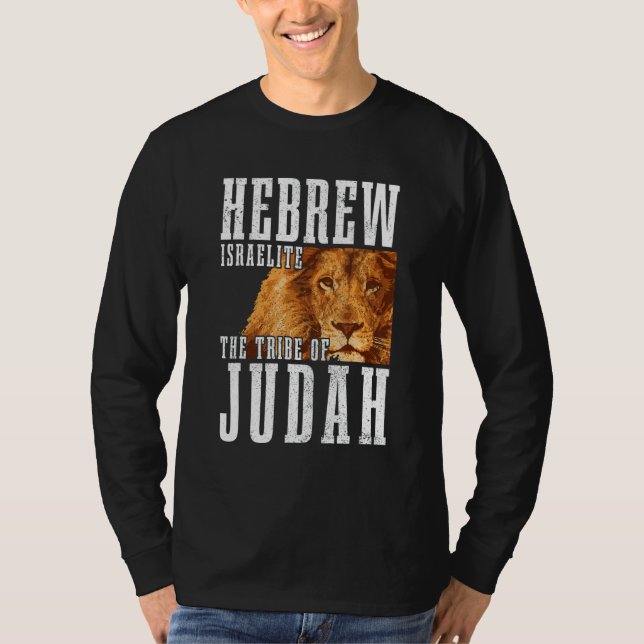 Camiseta Hebrew Israelite Tribe Of Judah Lion Jew Jewish Is (Frente)