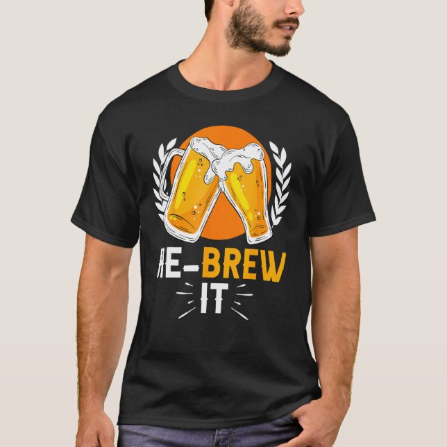Camiseta Hebrew Jewish Israelite Beer He Brew It (Frente)